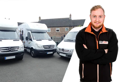 Removals team loading a van for a local house move in York