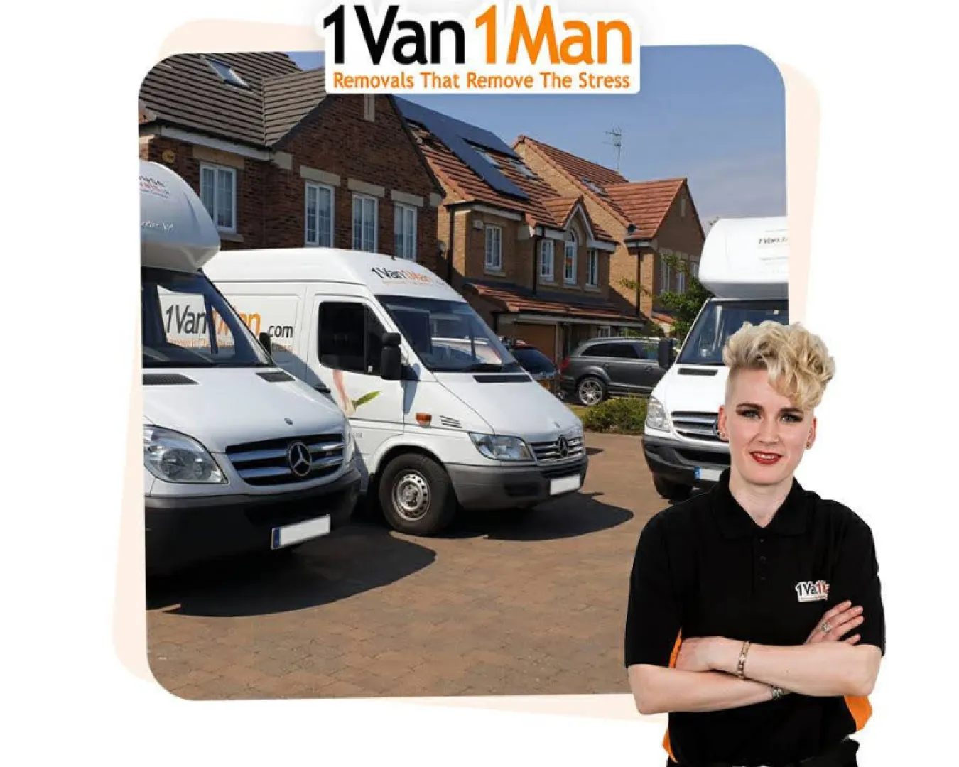 3.5-ton Luton vans outside Huntington in York 