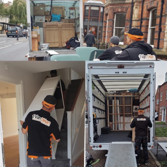 Two van house removals service moving a client from York city centre to a residential home in Acomb