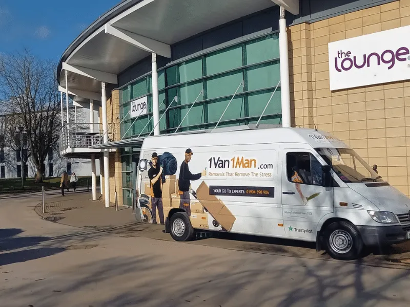 Man and van service helping a university student move in York
