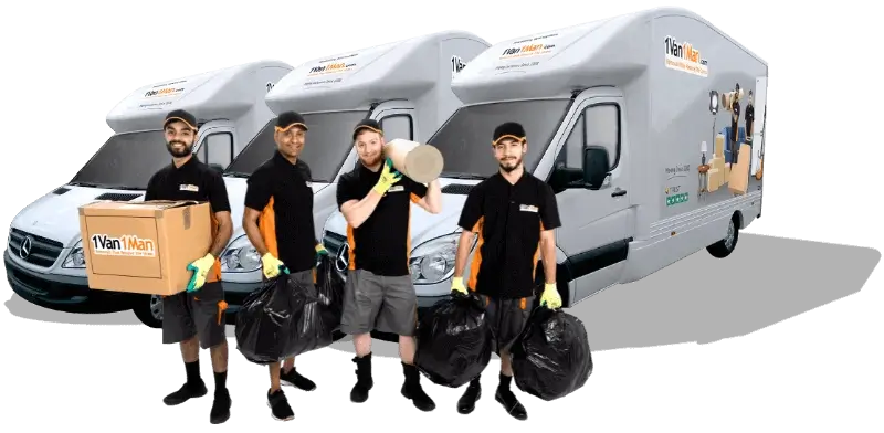  1 Van 1 Man removal team and vans