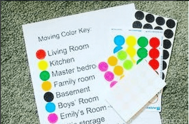 Moving house colour key